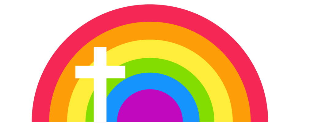 Rainbow and Cross | Gay Church | Diverse Church NZ Logo